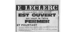 Les conflits se multiplient avec le-Unati à l'occasion de l'ouverture de centres Leclerc - 1977 - Histoire E.Leclerc 